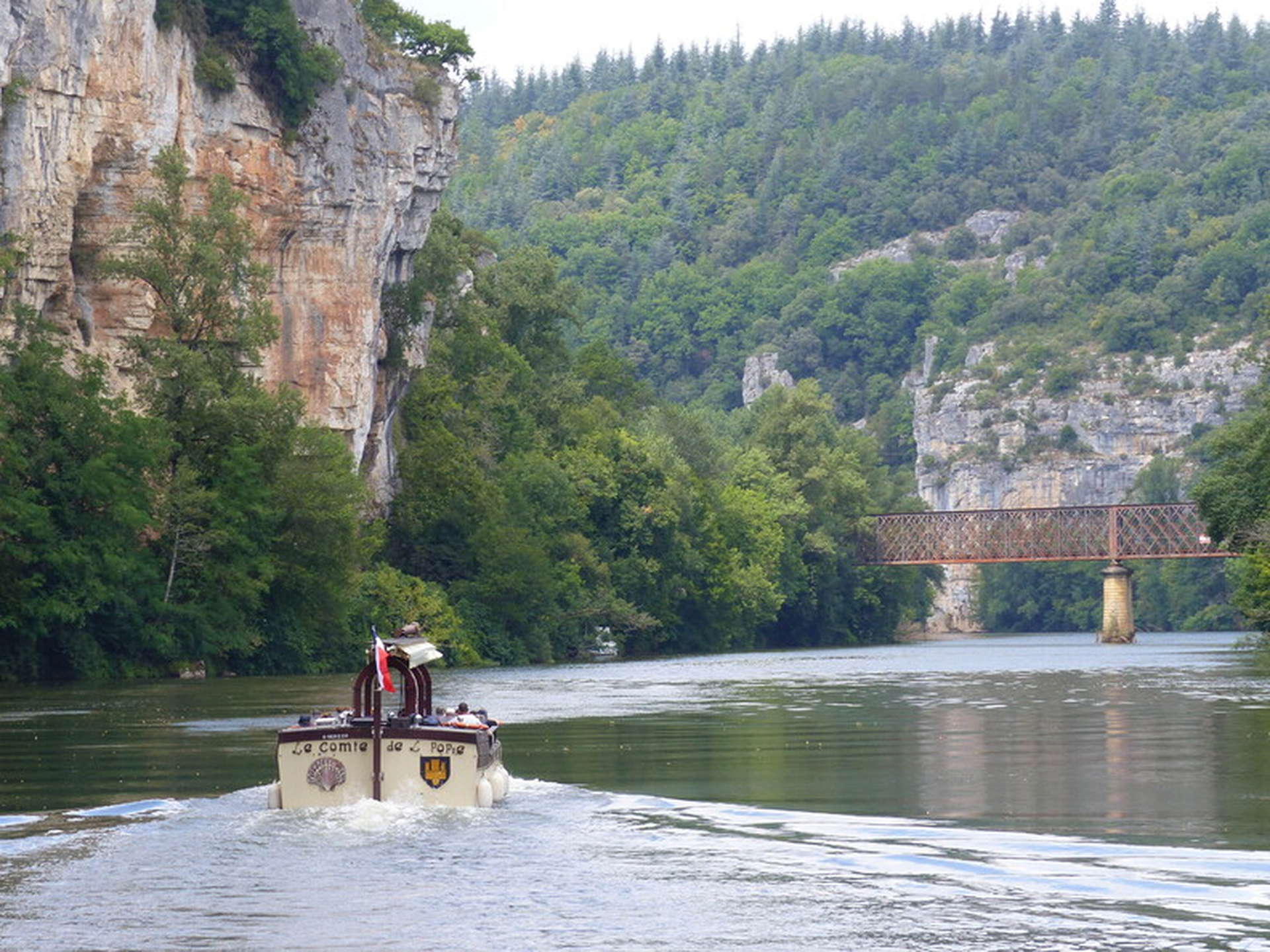 Navigation sur le Lot - Chemin de Compostelle