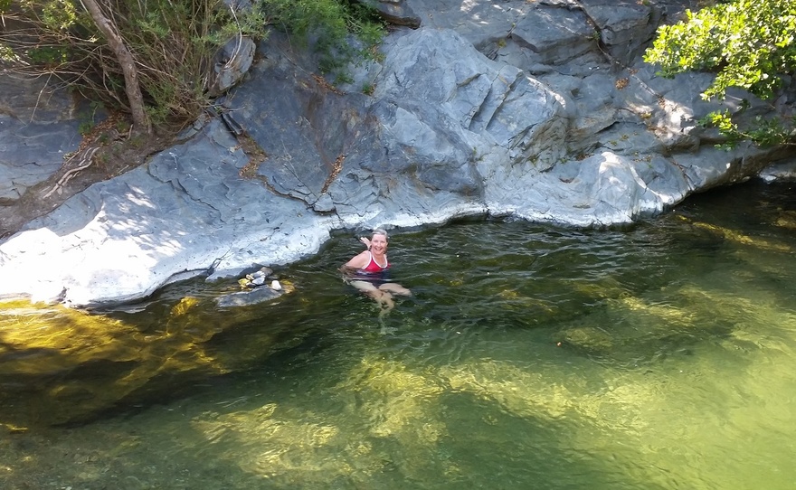 River swimming in the Cevennes