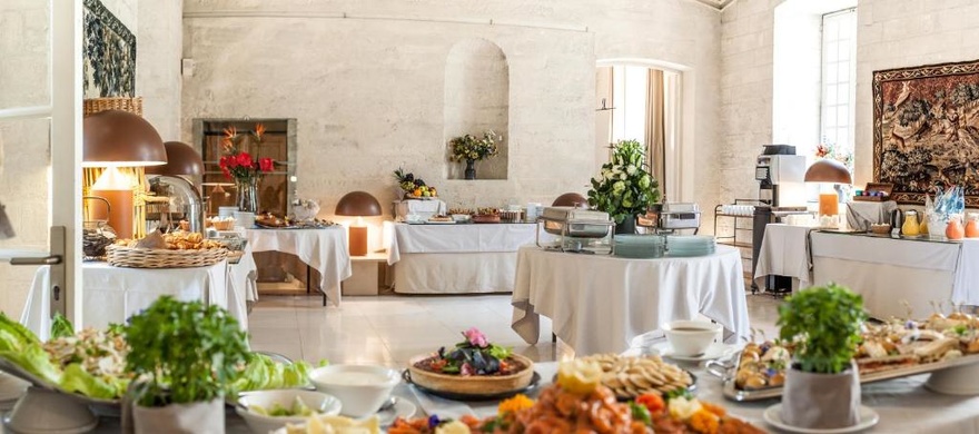 Salle à manger Hôtel du cloitre Saint Louis Avignon