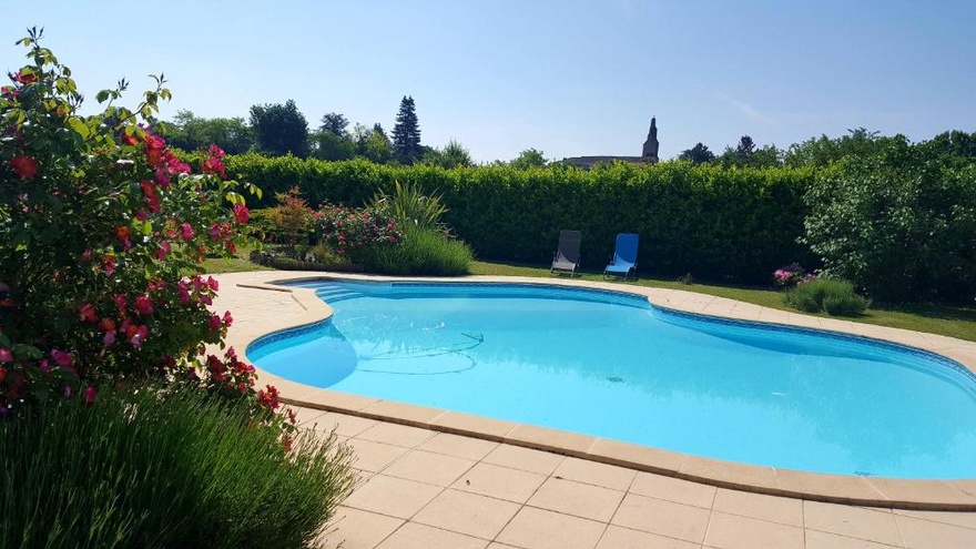 Piscine, Chambre d'hôte, homestay, Hébergement,  Confort, Frontenac