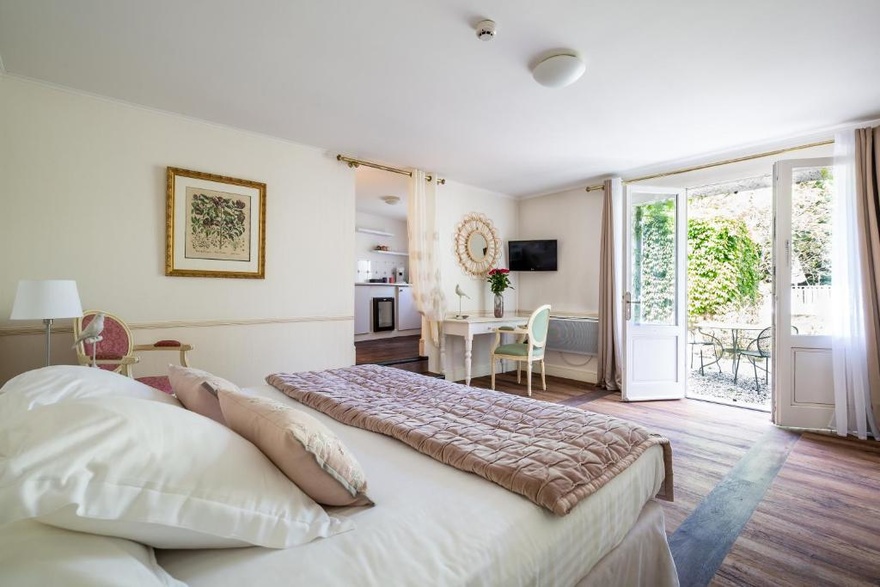 Chambre double - Gamme Privilège voyage, velo, hebergement, hotel, vin, restaurant, bar, room, chambre, accueil